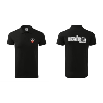 Koszulka Polo czarna Dr Rządkowski Team